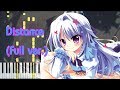 【恋がさくころ桜どき OP 2】Distance/佐咲紗花 (フル) ピアノアレンジ