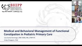 BHIPP Webinar:Medical and Behavioral Management of Functional Constipation in Pediatric Primary Care