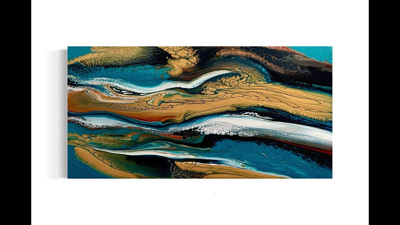 Lovely Swipe Lovely Palette Acrylic Pour Painting, Flow Art, Fluid Art ...