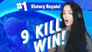Valkyrae - 9 Kill Solo Win! [PC Fortnite Battle Royale Full Match]