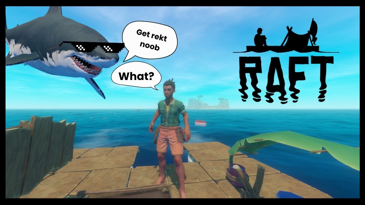 Shark Raft Computer SHARK! Raft gameplay ep:1 - YouTube