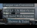 Camper van Conversion Daf LF 7.5t Motorhome Self build with Separate Shower & Toilet