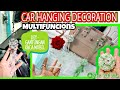 DIY (59) || Cara Membuat Dekorasi Gantungan Kaca Mobil Multifungsi || CAR HANGING CRAFT