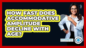 How Fast Does Accommodative Amplitude Decline With Age?