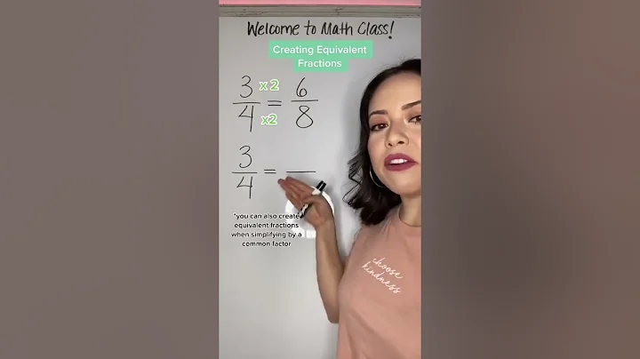 Equivalent Fractions (3/4 = ?) #equivalentfractions #silentmath