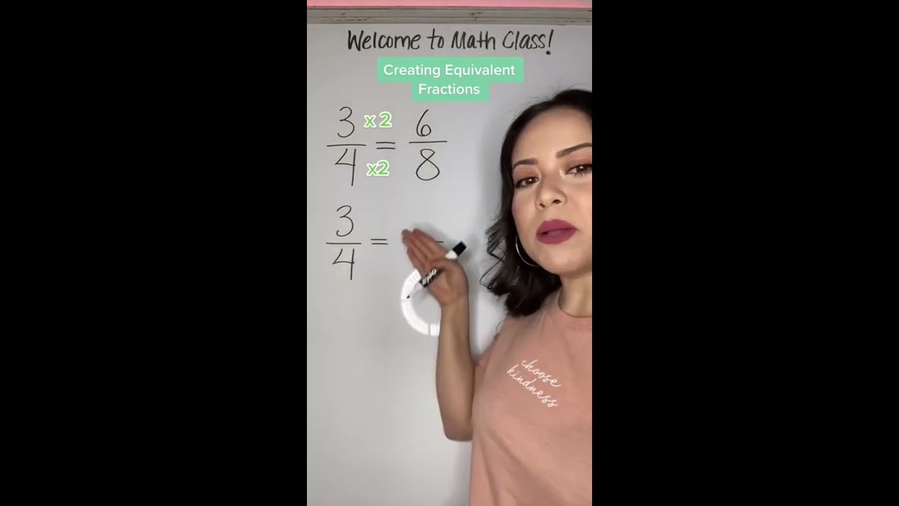 Equivalent Fractions 3 4 Equivalentfractions Silentmath