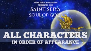 SAINT SEIYA SOUL OF GOLD: ALL CHARACTERS (25 In Order of Appearance) - Best Moments