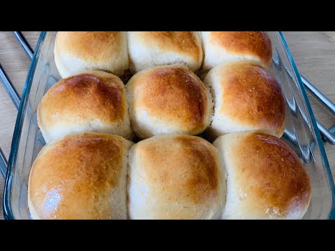 How to make Soft Coconut Dinner rolls | Quick and easy bread rolls under 1 hour  (Roll-ppang: 롤빵)