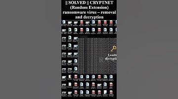 || SOLVED || #CRYPTNET (Random Extension) #ransomware #virus – #removal and #decryption
