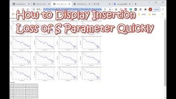 How to Display Insertion Loss of S Parameter Quick