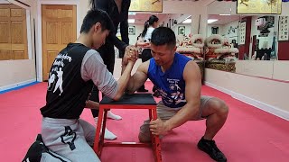 Intense Arm Wrestling Challenge! Sifu Freddie Lee Gets Tested!