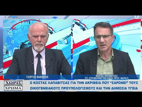 ΚΩΣΤΑΣ ΛΑΠΑΒΙΤΣΑΣ υπ. ευρωβουλευτής Ενωτικής Πρωτοβουλίας ΜέΡΑ25 για το διακύβευμα της ευρωκάλπης