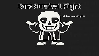 Sans but it's a survival fight by Ari - Undertale Fangames