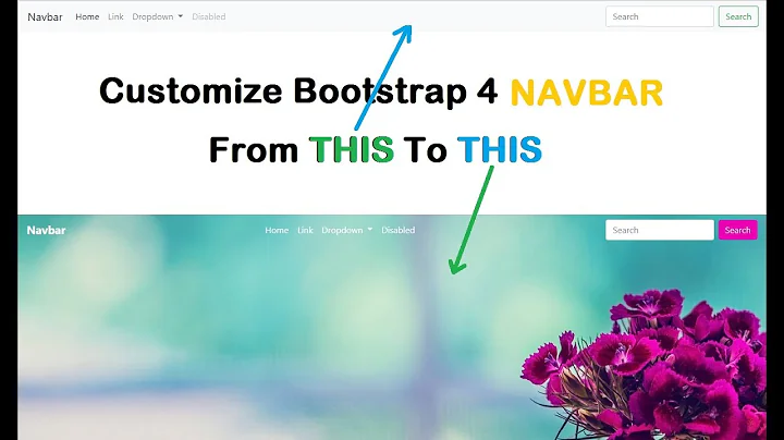 Customize Bootstrap 4 NAVBAR | CSS only
