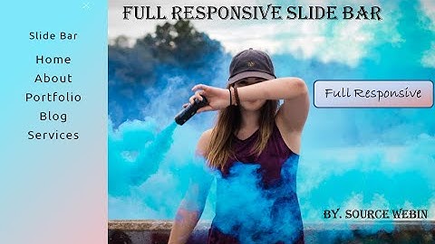 Full Responsive Slide Menu | HTMl, CSS, & jquery | Web Designing | Source Webin
