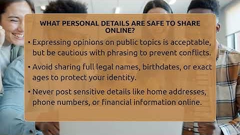 What Personal Details Are Safe To Share Online? - Everyday-Networking