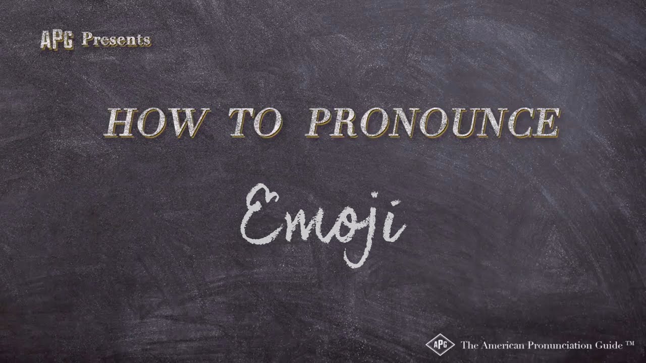 How to Pronounce Emoji (Real Life Examples!) YouTube