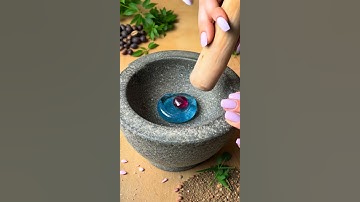 【ASMR】Crushing a Stone with Glass Dice Blended In #asmr #satisfying #aiart  #oddlymesmerizing #relax