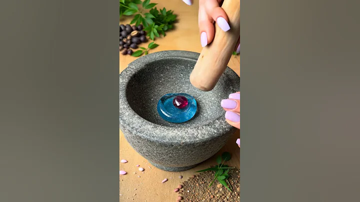 【ASMR】Crushing a Stone with Glass Dice Blended In #asmr #satisfying #aiart  #oddlymesmerizing #relax