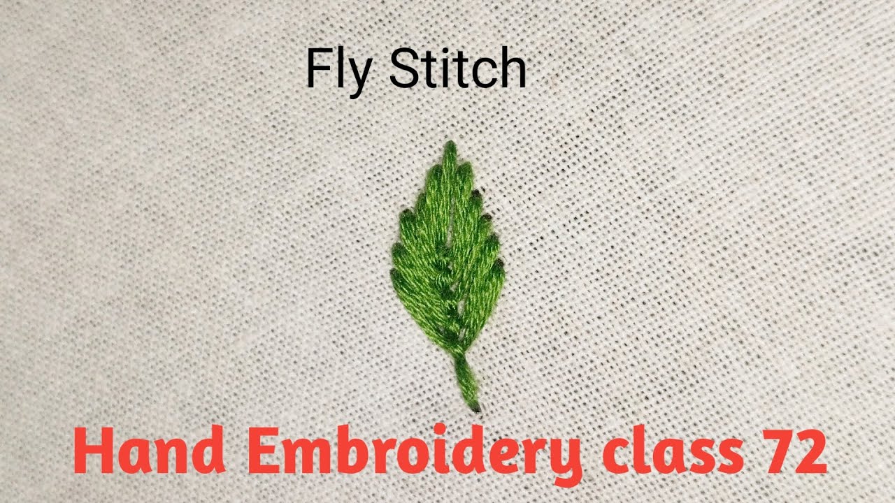 Fly Stitch | Hand Embroidery For Beginners | - YouTube