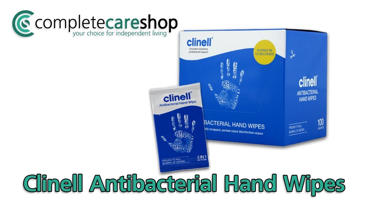 healthcare informatics Clinell Antibacterial Hand Wipes - Kills 99.99 Percent Of All Known Bacteria Within 10 Seconds