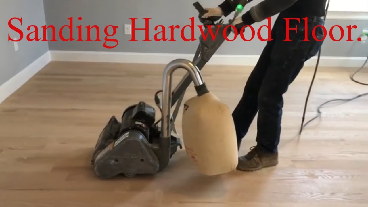 Sanding hardwood floor. YouTube