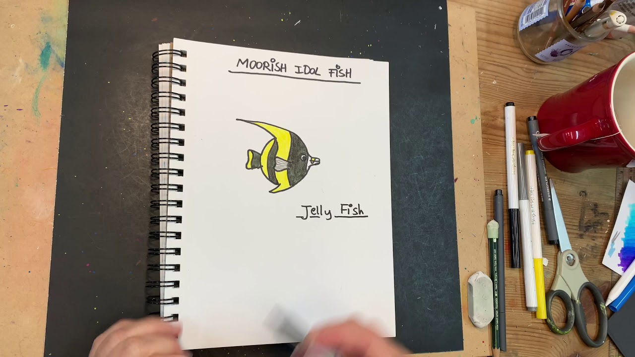 How to draw a Jelly Fish marker project YouTube