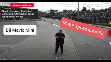Mavic Mini Motor Error fix