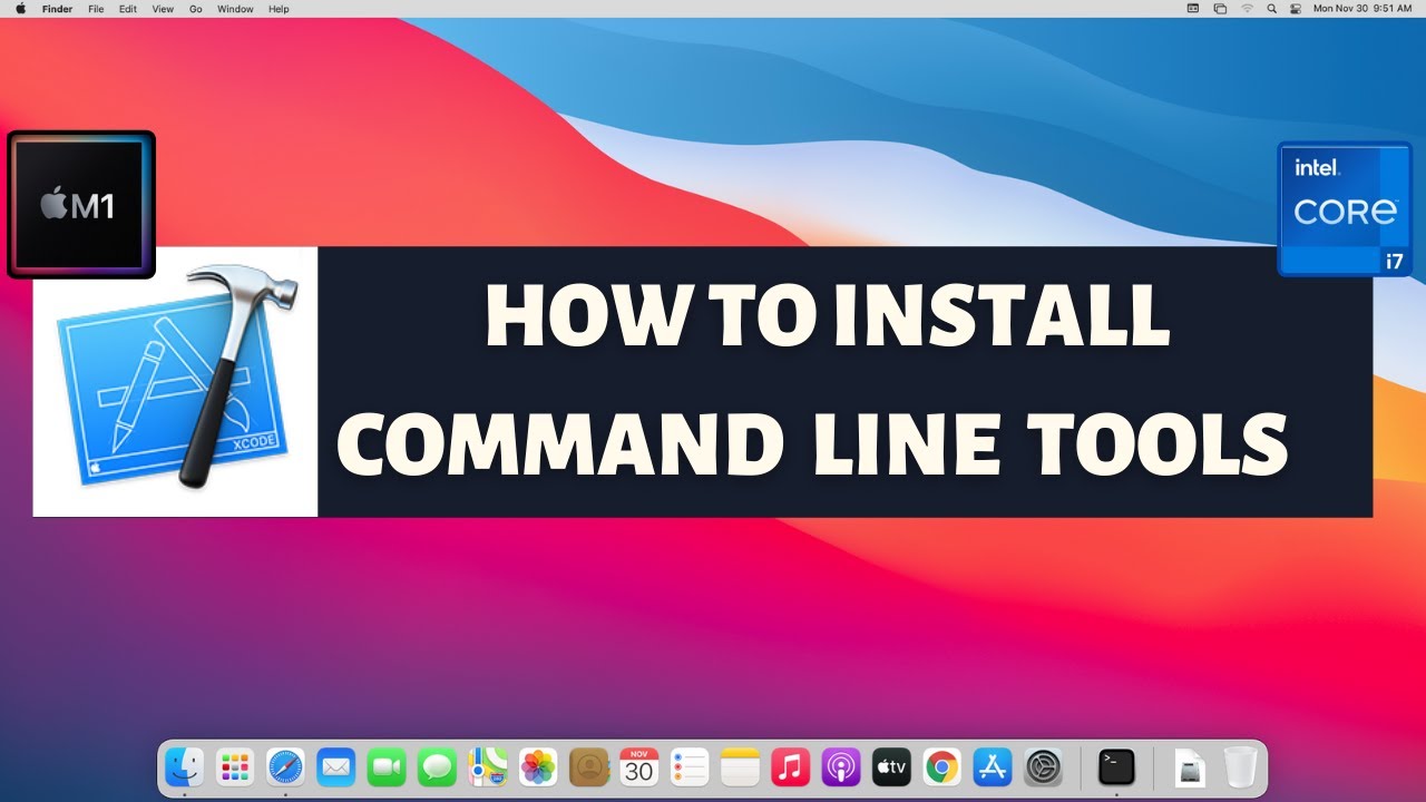 โหลด line mac  2022  How to install Command Line Tools on Mac OS Big Sur Apple M1 Macbook