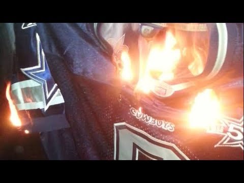burning cowboys jersey