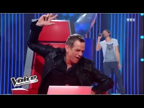 شاب يغني اغنية سولكينغ الحرية في ذافويس روعة TheVoice Soolking La Liberté Soolking