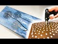 New technique  crazy simple art idea for creatives winter themed  ab creative tutorial