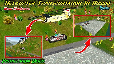 Bussid Update | Helicopter Transportation In Bussid | New Feature | Installation Video | #Bussidmods