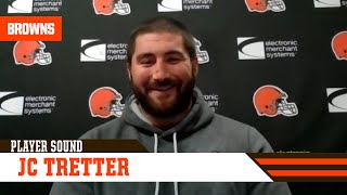 JC Tretter on the COVID-19 situation: This has been exhausting on everybody around the league