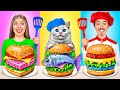 Me vs Grandma Cooking Challenge with Cat by Multi DO Smile
