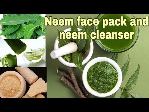 Neem face pack/neem cleanser/Get rid of pimples, acne and scars with neem face pack.