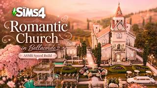 ⛪✨ Romantic Church in Bellacorde | The Sims 4 | ASMR | Relaxing Speed Build