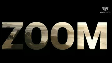 Zoom through text. Kinemaster tutorial