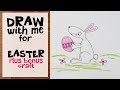 Kids Draw with me: Drawing the Easter Bunny - plus BONUS craft