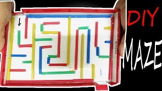 DIY Maze Using Shoe Box Lid-Easy Homemade Game For Kids screenshot 5