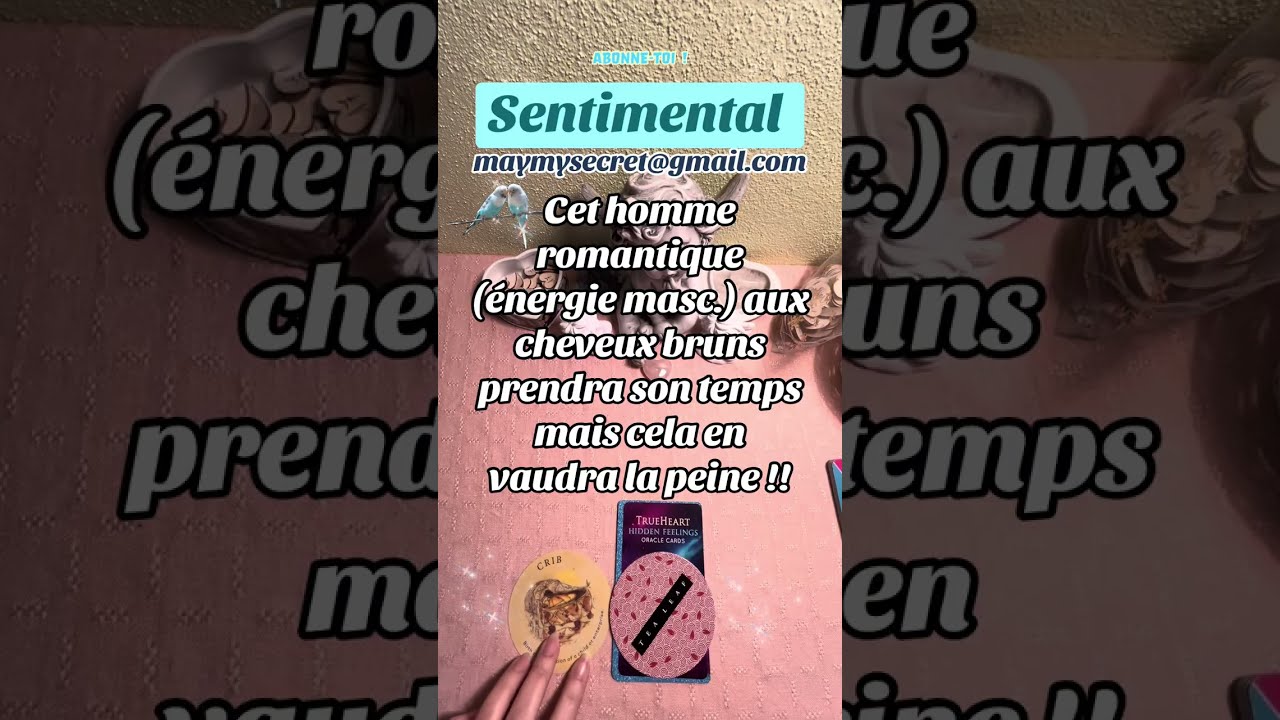 Cet homme romantique (énergie masc.) aux cheveux bruns, prendra son temps, mais en vaudra la peine❤️