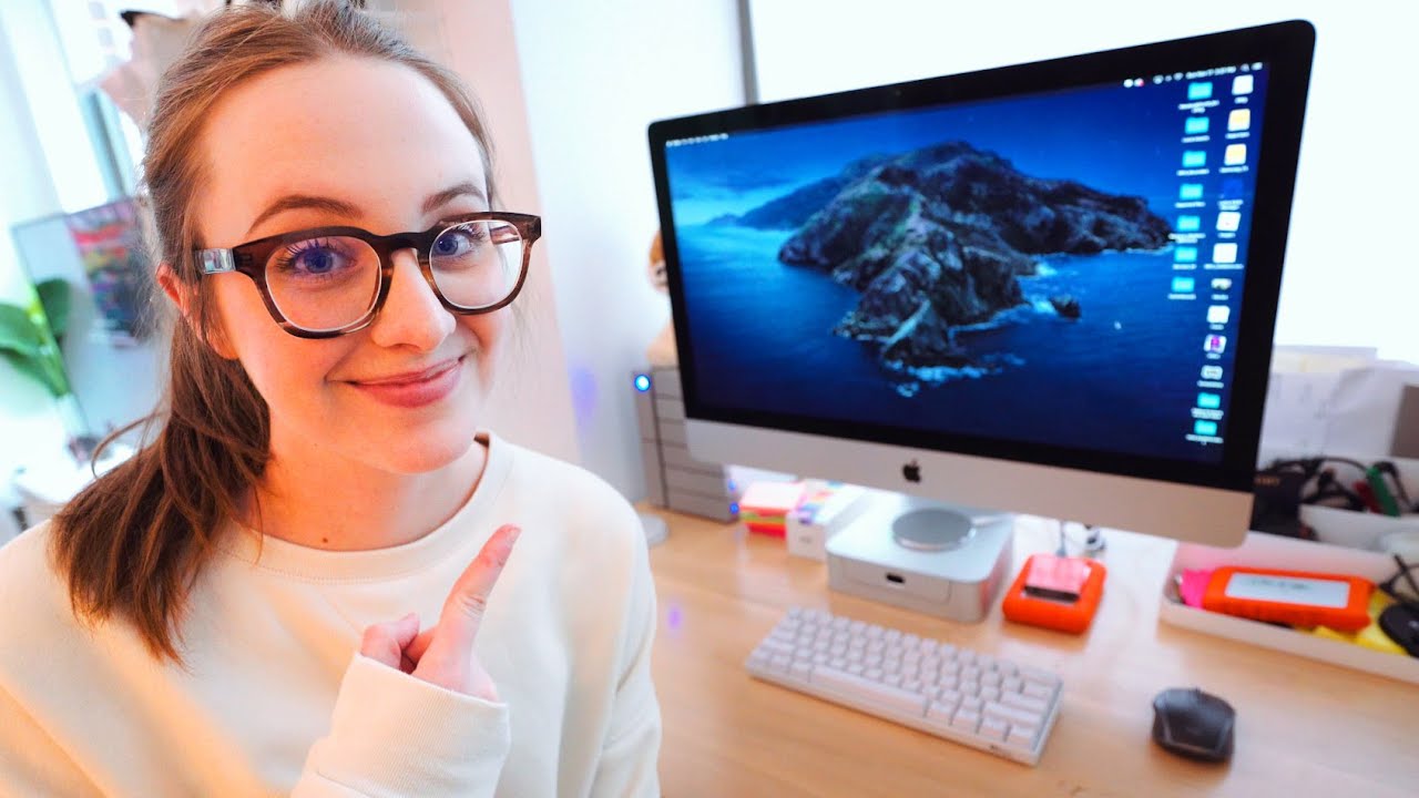 Imac 5k I9 Desk Setup Tour Youtube