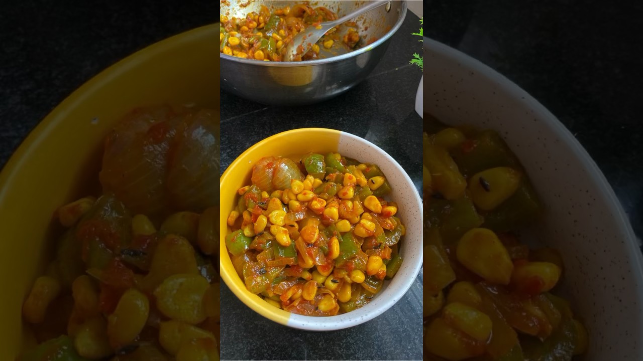 Corn capsicum masala 