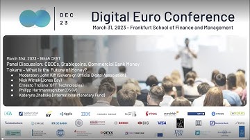 DEC23 - CBDCs, Stablecoins, Commercial Bank Money Tokens: The Future of Money? (Panel Discussion)