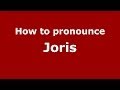 How to pronounce Joris (French) - PronounceNames.com