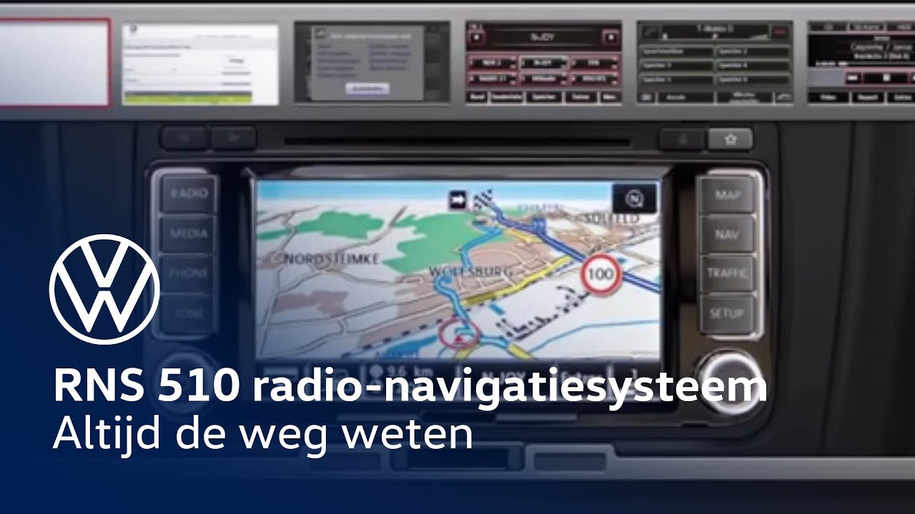 Vooravond dagboek Immuniseren Volkswagen RNS 510 radio-navigatiesysteem - YouTube