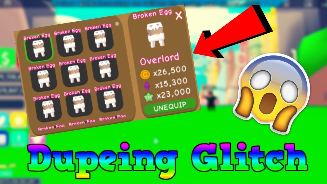 How To Duplication Glitch Pet Training Simulator Unpatched By Ray Official - roblox rpg world broken egg the roblox generator