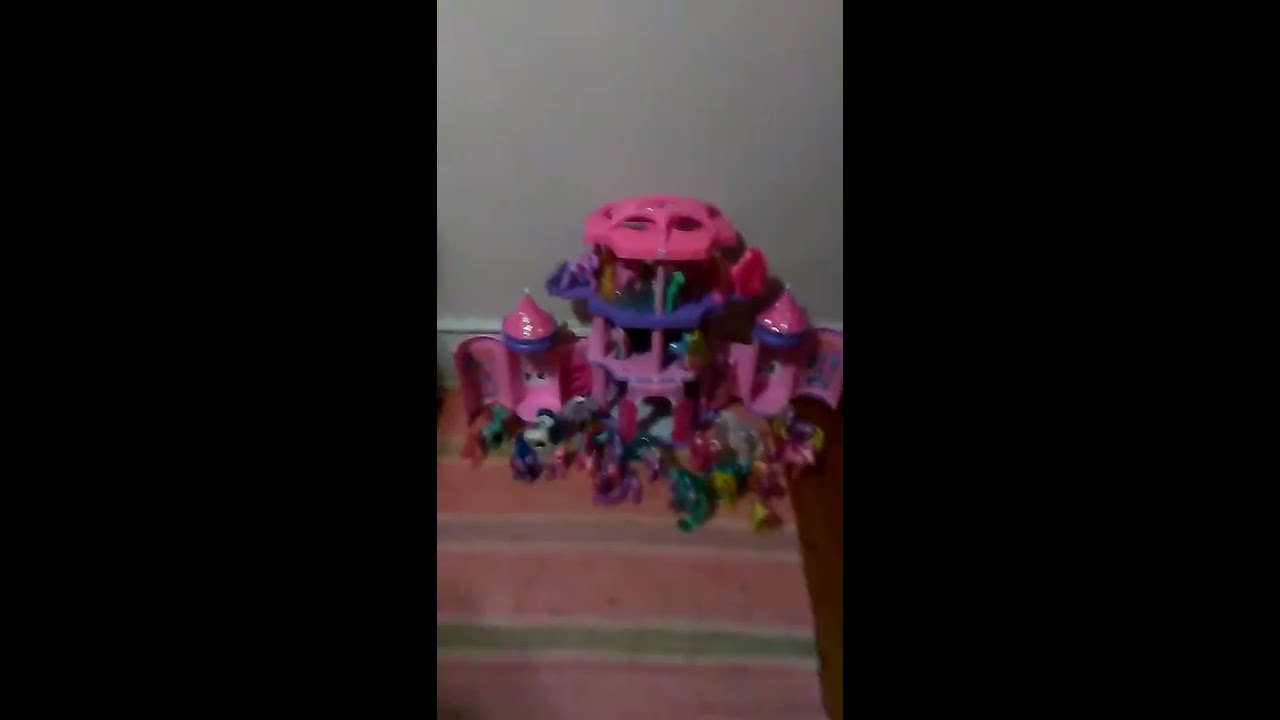Vintage MLP castle and ponies