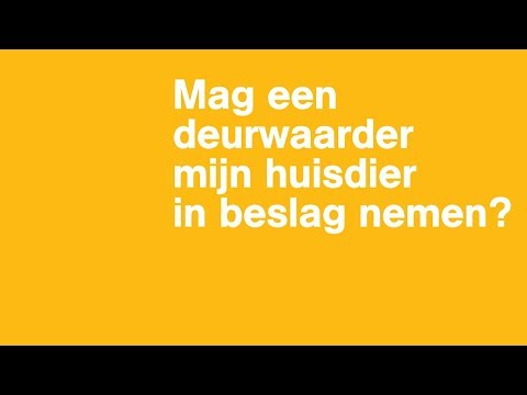 Mag een deurwaarder mijn huisdier in beslag nemen? | Het Juridisch Loket