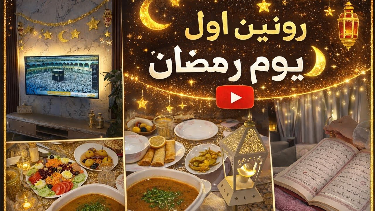 روتين اول يوم رمضان 🌙 2026 كيفاش نظمت وقتي ⏰الأطباق اللي حضرتهم لعائلتي 💕